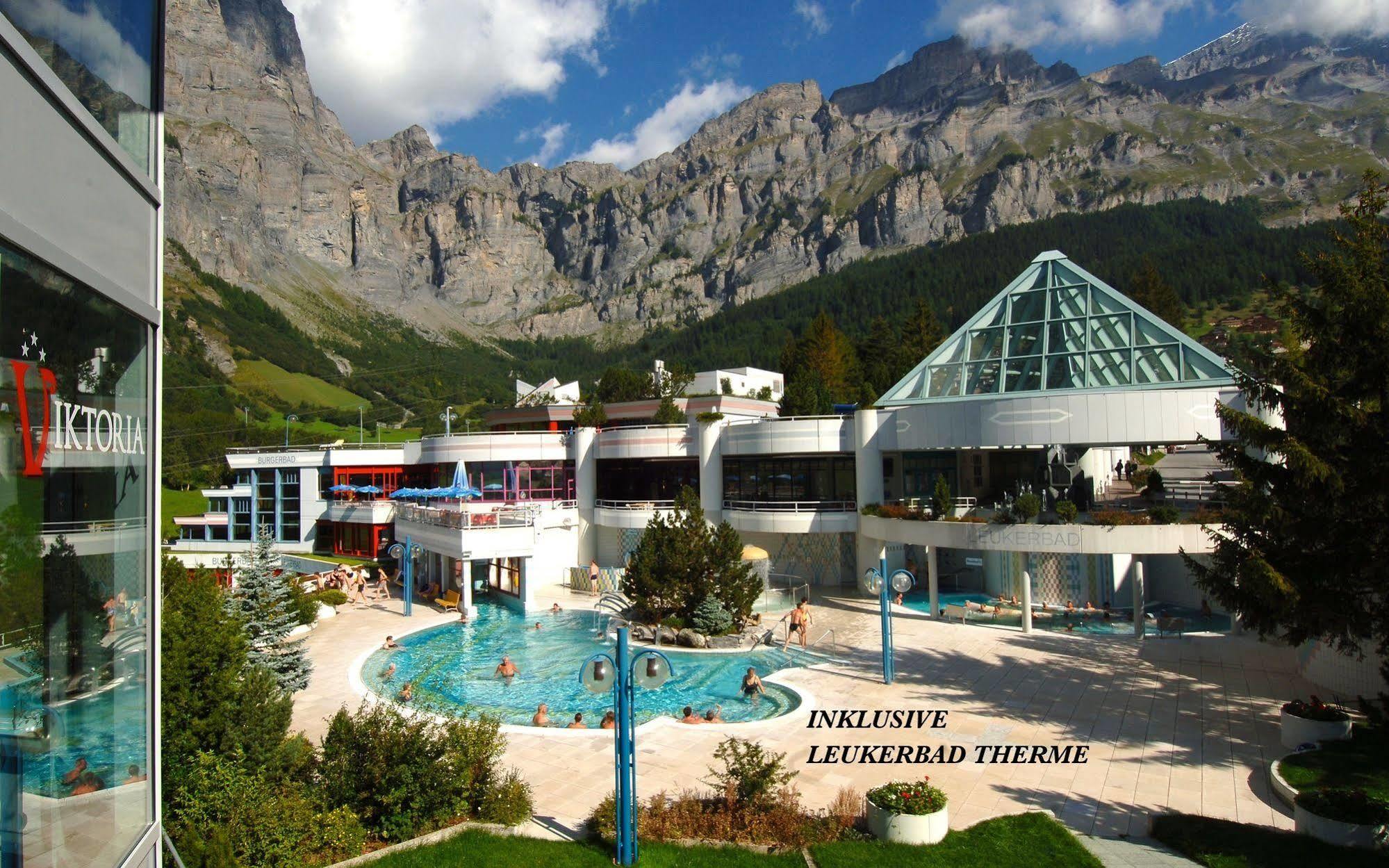 Hotel Viktoria-Leukerbad-Therme Kültér fotó